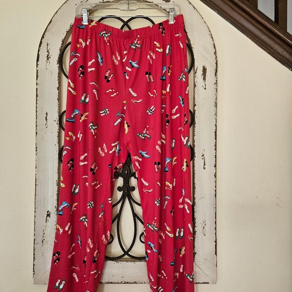 Kate Spade Pajama 2Piece Red High Heels / Shoes Long Sleeve size L - Picture 6 of 8